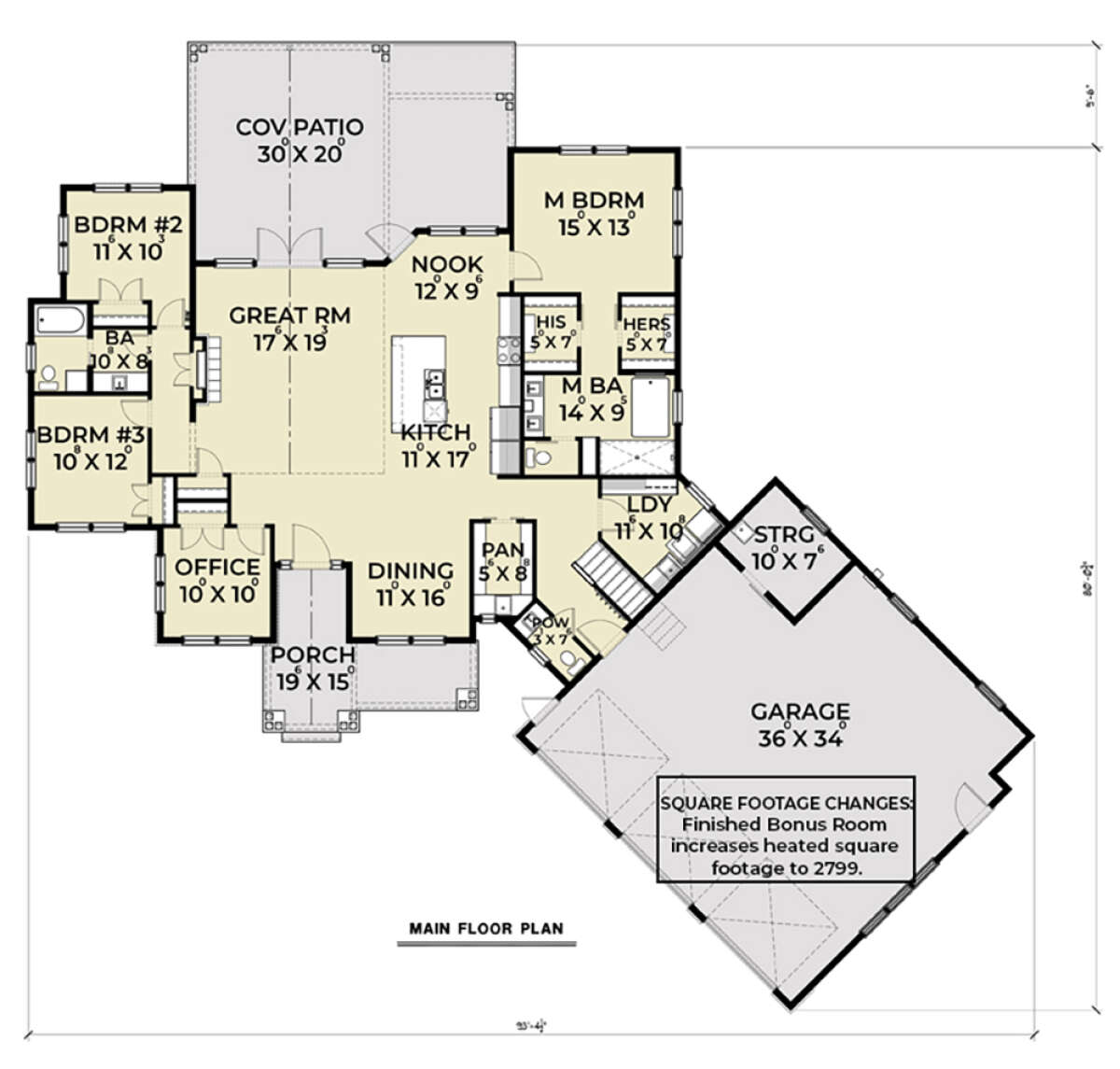 Main Floor  for House Plan #2464-00010