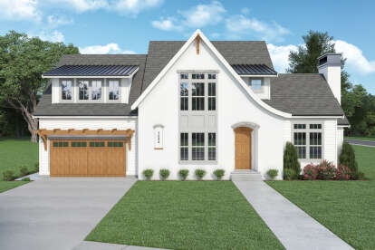 European House Plan #2464-00012 Elevation Photo