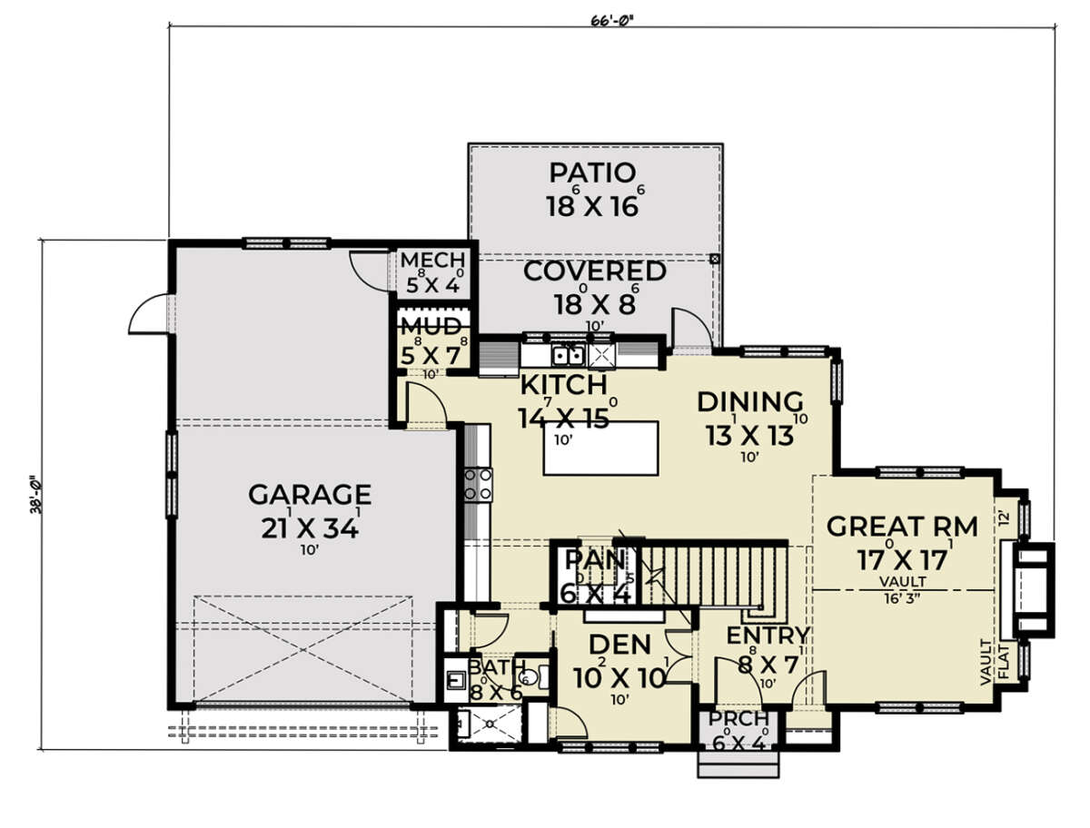 Main Floor  for House Plan #2464-00012