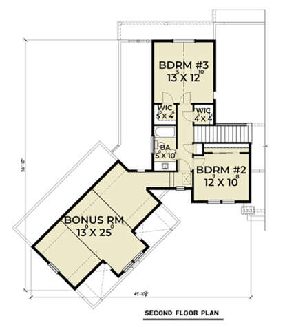 Second Floor for House Plan #2464-00013