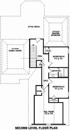 Floorplan 2 for House Plan #053-00422