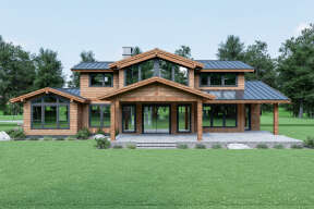 Mountain House Plan #2464-00014 Elevation Photo