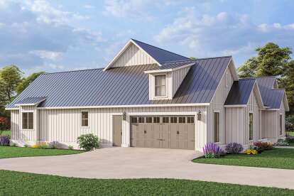 Modern Farmhouse House Plan #041-00302 Elevation Photo