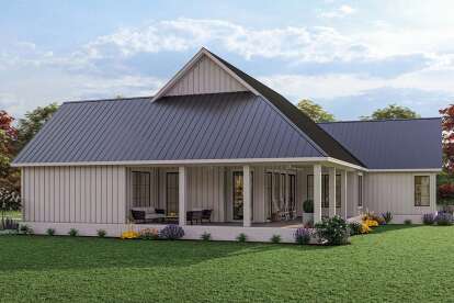 Modern Farmhouse House Plan #041-00302 Elevation Photo