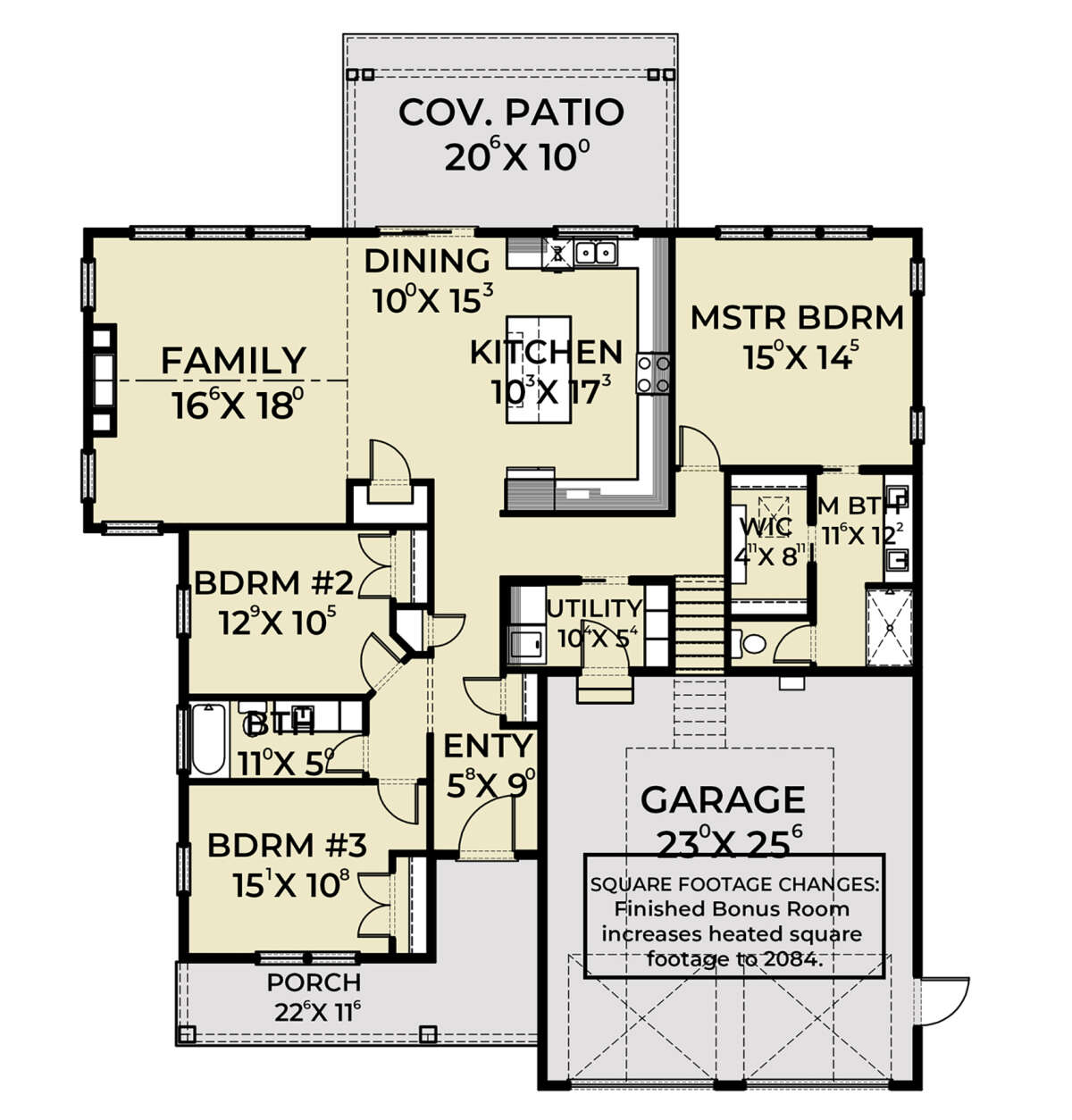 Main Floor  for House Plan #2464-00015