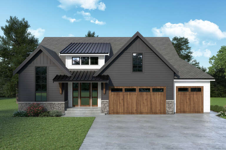 House Plan House Plan #27763 Front Elevation 
