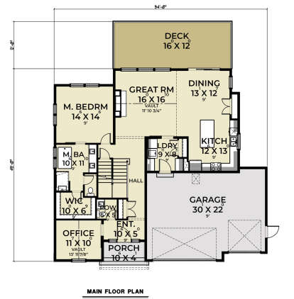 Main Floor  for House Plan #2464-00016