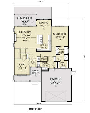 Main Floor  for House Plan #2464-00017