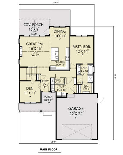 House Plan House Plan #27764 Drawing 1