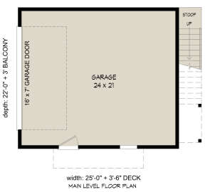 Garage Floor for House Plan #940-00622