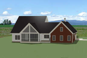 Modern Farmhouse House Plan #6849-00128 Elevation Photo