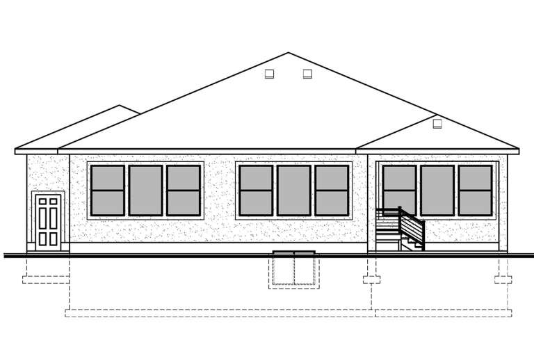 Modern House Plan #7306-00037 Elevation Photo