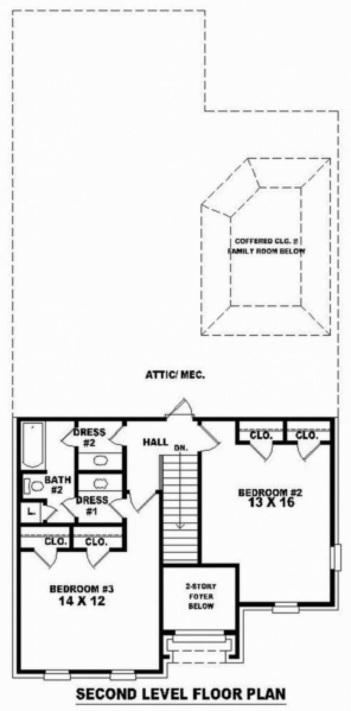 Floorplan 2 for House Plan #053-00423