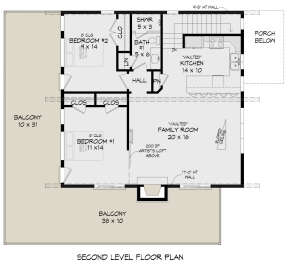Second Floor for House Plan #940-00623