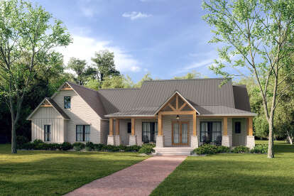 Craftsman House Plan #041-00303 Elevation Photo