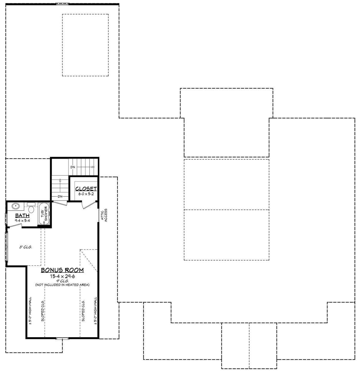 Bonus Room for House Plan #041-00303
