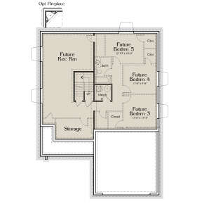 Basement for House Plan #6785-00005
