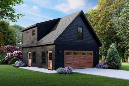 0 Bed, 1 Bath, 531 Square Foot House Plan - #940-00624