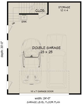 Garage Floor for House Plan #940-00624