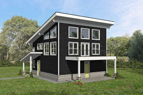 Modern House Plan #940-00627 Elevation Photo