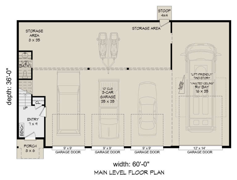 House Plan House Plan #27777 Drawing 1