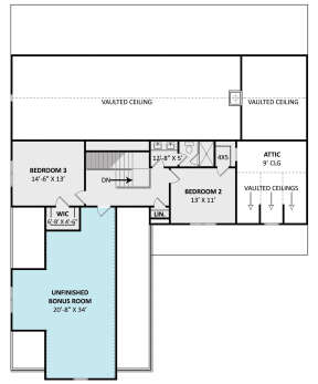 Second Floor for House Plan #4195-00047