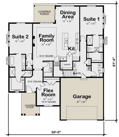 Main Floor  for House Plan #402-01761