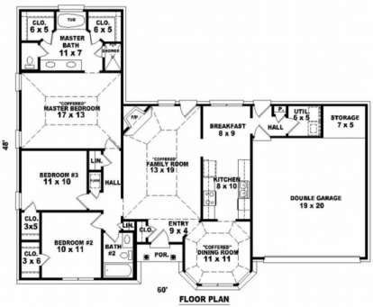 Floorplan 1 for House Plan #053-00424