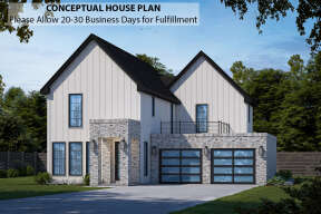 Modern House Plan #402-01764 Elevation Photo