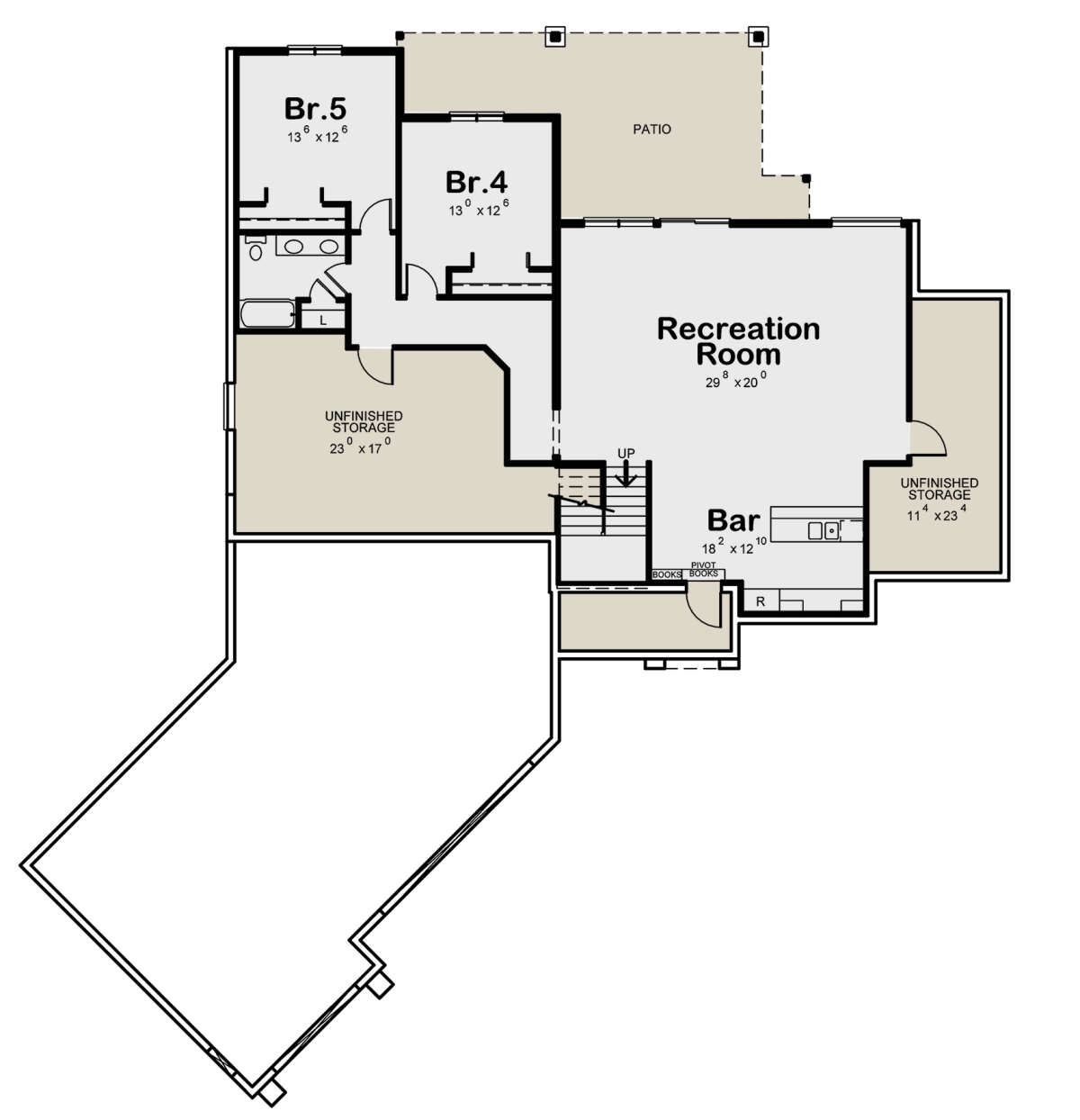 Basement for House Plan #402-01765