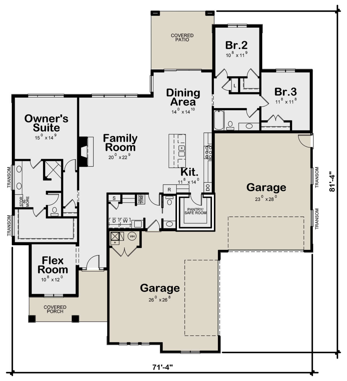 Main Floor  for House Plan #402-01766