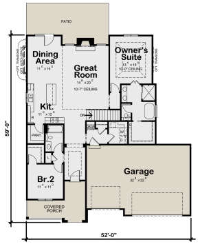 Main Floor  for House Plan #402-01768
