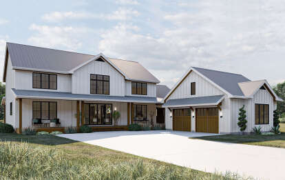 Modern Farmhouse House Plan #963-00674 Elevation Photo