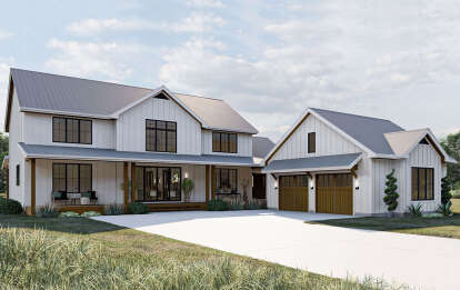5 Bed, 3 Bath, 3379 Square Foot House Plan - #963-00674