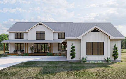 Modern Farmhouse House Plan #963-00674 Elevation Photo