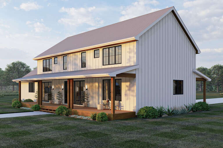 Modern Farmhouse House Plan #963-00674 Elevation Photo