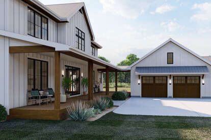 Modern Farmhouse House Plan #963-00674 Elevation Photo