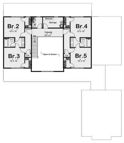 Second Floor for House Plan #963-00674