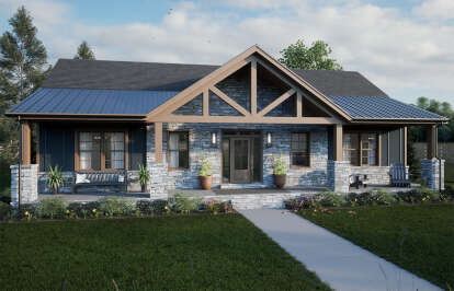 2 Bed, 2 Bath, 1497 Square Foot House Plan - #7174-00001