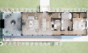 Overhead Floor Plan for House Plan #7174-00002