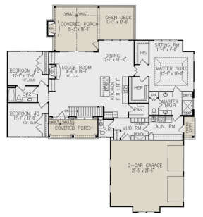 Main Floor  for House Plan #699-00326