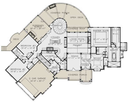 Main Floor  for House Plan #699-00327