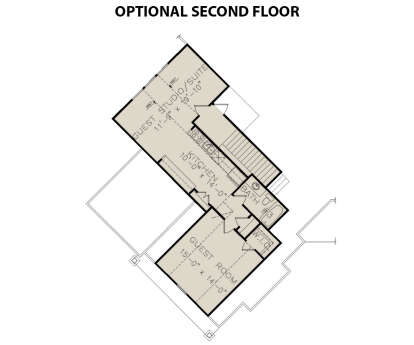 Optional Second Floor for House Plan #699-00327