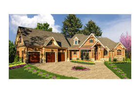 Craftsman House Plan #699-00328 Elevation Photo
