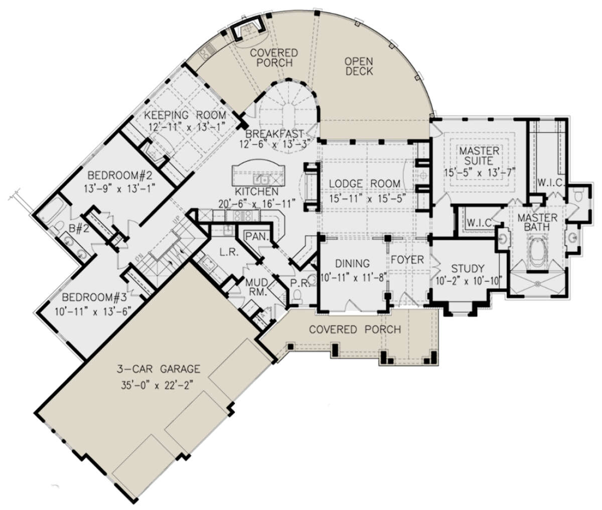 Main Floor  for House Plan #699-00329