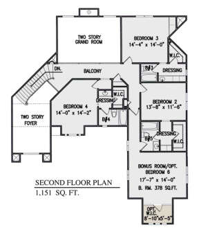 Second Floor for House Plan #699-00331