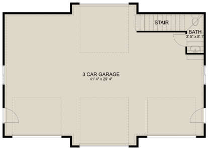 Garage Floor for House Plan #2802-00168