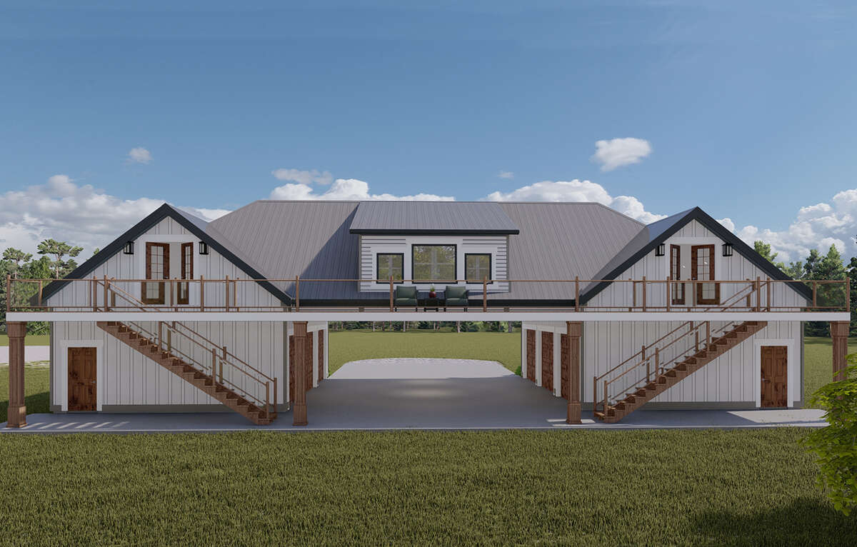 Modern Farmhouse House Plan #2802-00170 Elevation Photo