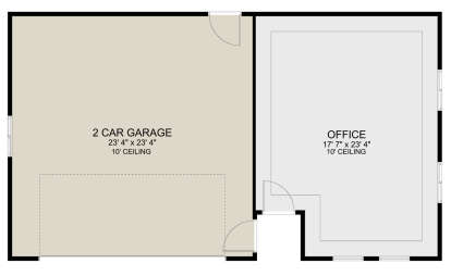 Garage Floor for House Plan #2802-00171