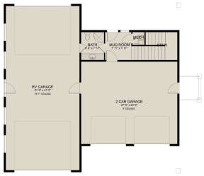 Garage Floor for House Plan #2802-00172